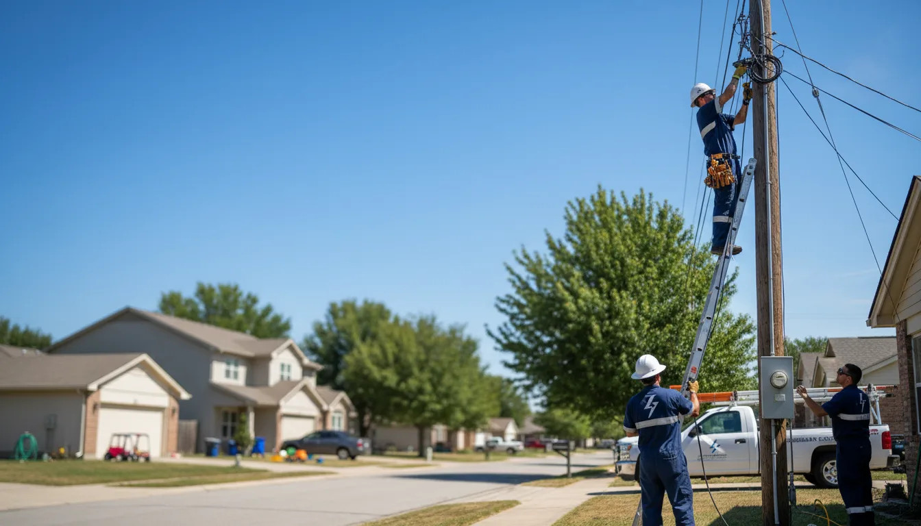 Residential electrician providing installation services in West Babylon, NY